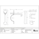 From The Anvil - XL Medium Bean Thumblatch - Pewter Patina - 33762 - Choice Handles