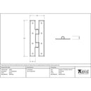 From The Anvil - Pewter 7" H Hinge (pair) - 33785 - Choice Handles