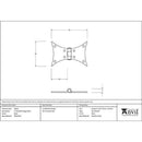 From The Anvil - Black 3" Butterfly Hinge (pair) - 33814 - Choice Handles