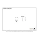 From The Anvil - Black 2" Handmade Nail - 33832 - Choice Handles