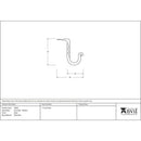 From The Anvil - Black Cup Hook - Medium - 33836 - Choice Handles