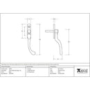 From The Anvil - 16mm Peardrop Espag - RH - Black - 33975 - Choice Handles