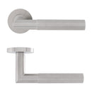 Revole Eclipse Ultimate Solid Stainless Lever On Rose - Satin Stainless Steel - 34341 - Choice Handles
