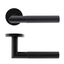 Revole Eclipse Ultimate Solid Stainless Lever On Rose - Black - 34342 - Choice Handles