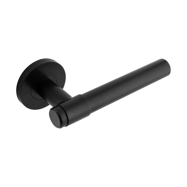 Collared Eclipse Ultimate Solid Stainless Lever On Rose - Black - 34352