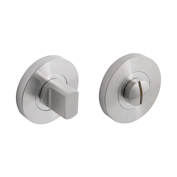 Eclipse Ultimate 304 Stainless Bathroom Thumbturn & Release - Satin Stainless Steel - 34361