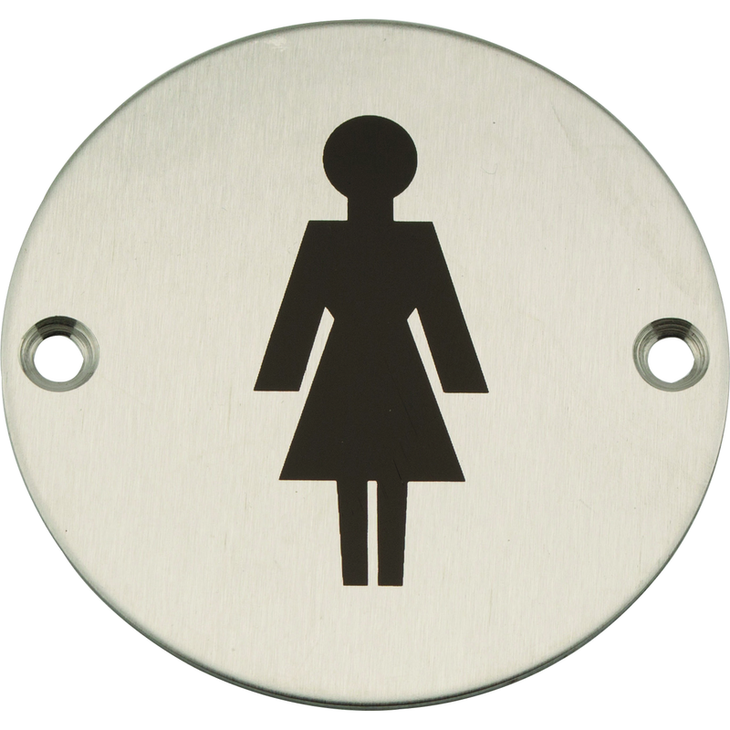Eclipse - 75mm Female Symbol -  Satin Stainless Steel 34451 - Choice Handles
