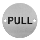 Eclipse - 76mm Circular Pull Symbol -  Satin Stainless Steel 34689 - Choice Handles