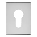 Eclipse - 45x60x2mm Self Adhesive Euro Profile Escutcheon -  Polished Stainless Steel - 34764 - Choice Handles