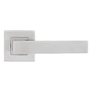 Eclipse - Precision Square Lever Door Handle on Square Rose -  Satin Stainless Steel -  34765 - Choice Handles