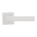 Eclipse - Precision Square Lever Door Handle on Square Rose -  Polished Stainless Steel -  34766 - Choice Handles