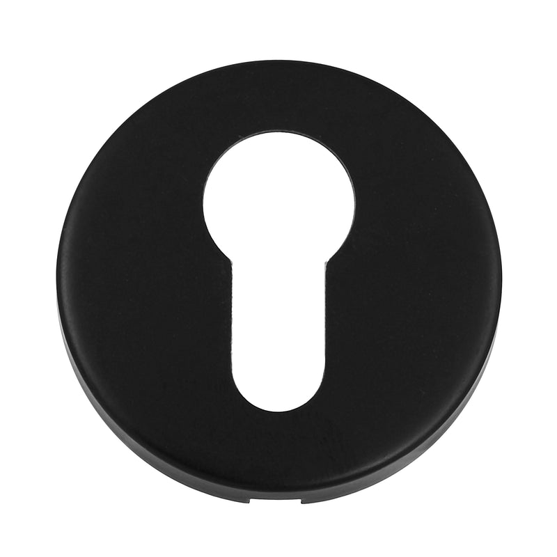 Eclipse - SS 52x8mm Euro Profile Escutcheon -  Matt Black -  34912 - Choice Handles