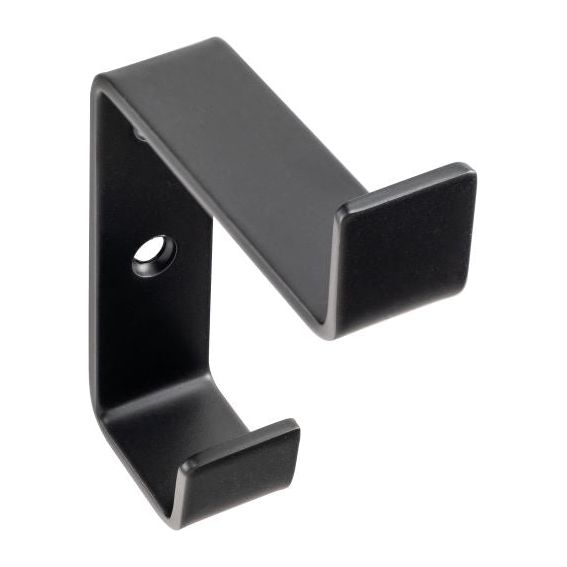 Eclipse - Matt Black Hat & Coat hook -  Matt Black -  34948 - Choice Handles