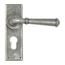 From The Anvil - Regency Lever Euro Lock Set - Pewter Patina - 45128 - Choice Handles
