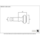 From The Anvil - Pewter Regency Curtain Finial (Pair) - 45290 - Choice Handles