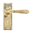 From The Anvil - Hinton Lever Lock Set - Aged Brass - 45310 - Choice Handles