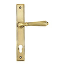 From The Anvil - Hinton Slimline Lever Espag. Lock Set - Aged Brass - 45314 - Choice Handles