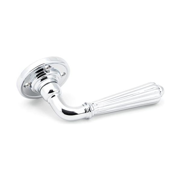 From The Anvil - Aged Bronze Hinton Lever on Rose Set - 45327 - Choice Handles