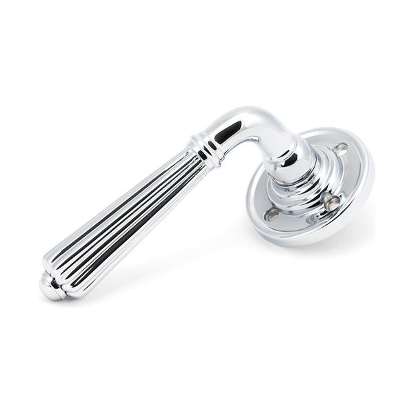 From The Anvil - Polished Chrome Hinton Lever on Rose Set - 45315 - Choice Handles