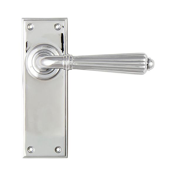 From The Anvil - Hinton Lever Latch Set - Polished Chrome - 45317 - Choice Handles