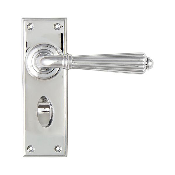 From The Anvil - Hinton Lever Bathroom Set - Polished Chrome - 45318 - Choice Handles