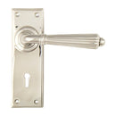 From The Anvil - Hinton Lever Lock Set - Polished Nickel - 45322 - Choice Handles
