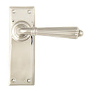 From The Anvil - Hinton Lever Latch Set - Polished Nickel - 45323 - Choice Handles