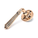 From The Anvil - Hinton Lever on Rose Set - Polished Bronze - 45333 - Choice Handles