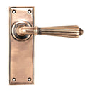 From The Anvil - Hinton Lever Latch Set - Polished Bronze - 45335 - Choice Handles