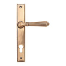 From The Anvil - Hinton Slimline Lever Espag. Lock Set - Polished Bronze - 45338 - Choice Handles