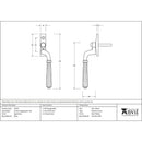 From The Anvil - Hinton Espag - RH - Aged Brass - 45349 - Choice Handles