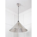From The Anvil - Hammered Nickel Hockley Pendant - 45433 - Choice Handles