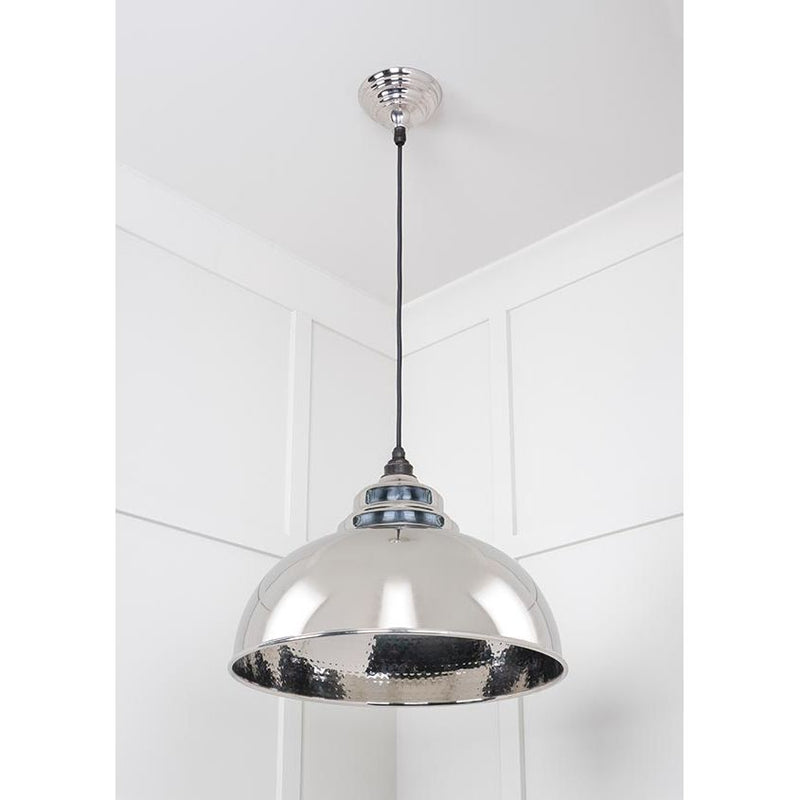 From The Anvil - Hammered Nickel Harborne Pendant - 45472 - Choice Handles