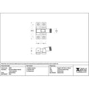 From The Anvil - Polished Nickel Brompton Brighton Fastener - Narrow (Square) - 45963 - Choice Handles