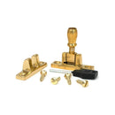 From The Anvil - Polished Brass Mushroom Brighton Fastener - Narrow (Square) - 45977 - Choice Handles