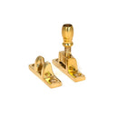 From The Anvil - Polished Brass Mushroom Brighton Fastener - Narrow (Square) - 45977 - Choice Handles