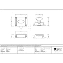 From The Anvil - Pewter Cabinet Latch - 46131 - Choice Handles