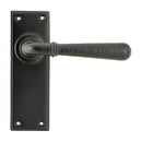 From The Anvil - Hammered Newbury Lever Latch Set - Aged Bronze - 46222 - Choice Handles