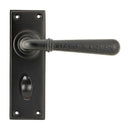 From The Anvil - Hammered Newbury Lever Bathroom Set - Aged Bronze - 46223 - Choice Handles