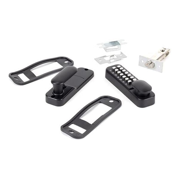 From The Anvil - Black Digital Keypad Lock + 60mm Backset Latch Bolt - 46287 - Choice Handles