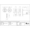 From The Anvil - Sliding/Pocket Door Locking Kit - Black - 46288 - Choice Handles