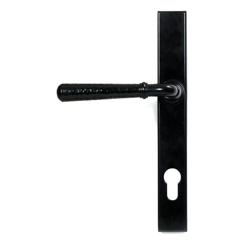 From The Anvil - Black Hammered Newbury Slimline Espag. Lock Set - 46387
