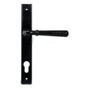 From The Anvil - Black Hammered Newbury Slimline Espag. Lock Set - 46387 - Choice Handles