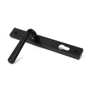 From The Anvil - Matt Black Hammered Newbury Slimline Espag. Lock Set - 46388 - Choice Handles