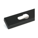 From The Anvil - Matt Black Hammered Newbury Slimline Espag. Lock Set - 46388 - Choice Handles