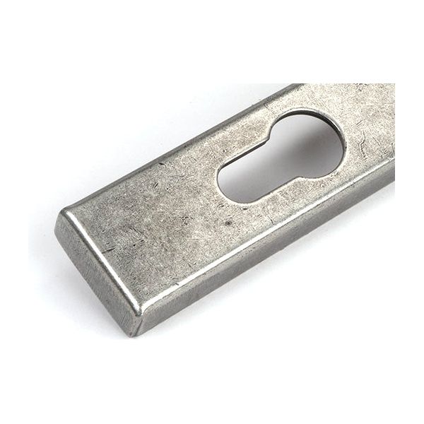 From The Anvil - Pewter Hammered Newbury Slimline Espag. Lock Set - 46389