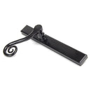 From The Anvil - Black Monkeytail Slimline Lever Espag. Latch Set - LH - Black  - 46397L - Choice Handles