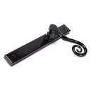 From The Anvil - Black Monkeytail Slimline Lever Espag. Latch Set - LH - Black  - 46397L - Choice Handles