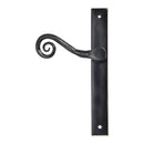 From The Anvil - Black Monkeytail Slimline Lever Espag. Latch Set - RH - Black  - 46397R - Choice Handles
