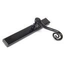 From The Anvil - Black Monkeytail Slimline Lever Espag. Latch Set - RH - Black  - 46397R - Choice Handles